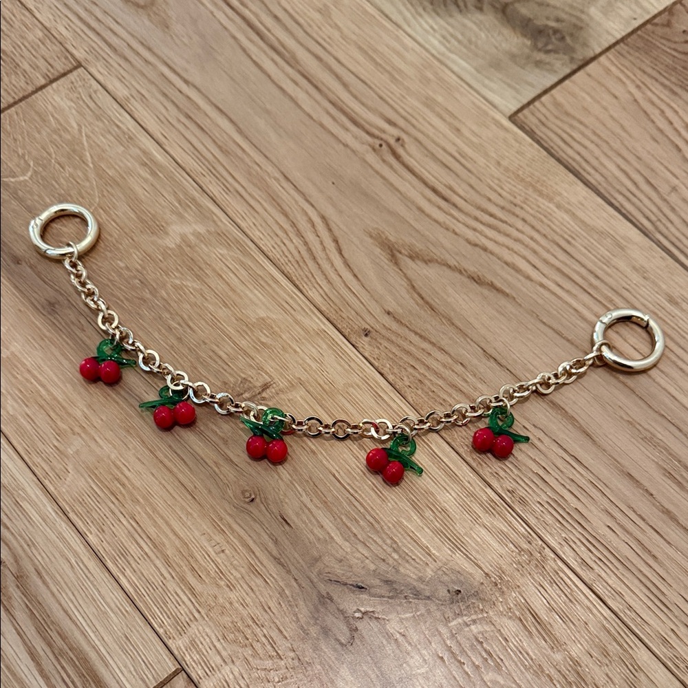 Cherry Purse Charm Gold Chain